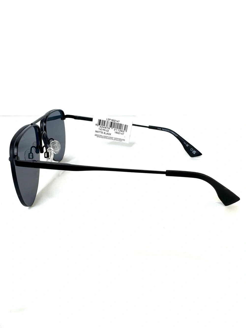 LE SPECS The Prince Matte Black Smoke Mono Sunglasses